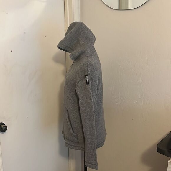 Moschino Gray Wool Blend Zipper Closure Hoodie - Picture 2 of 10